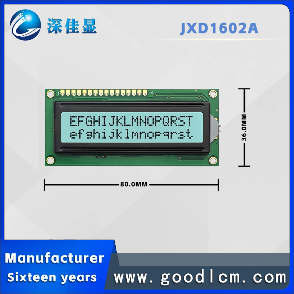 Отличный русский язык 1602 ЖК-матричный экран JXD1602A FSTN Белый Положительный
