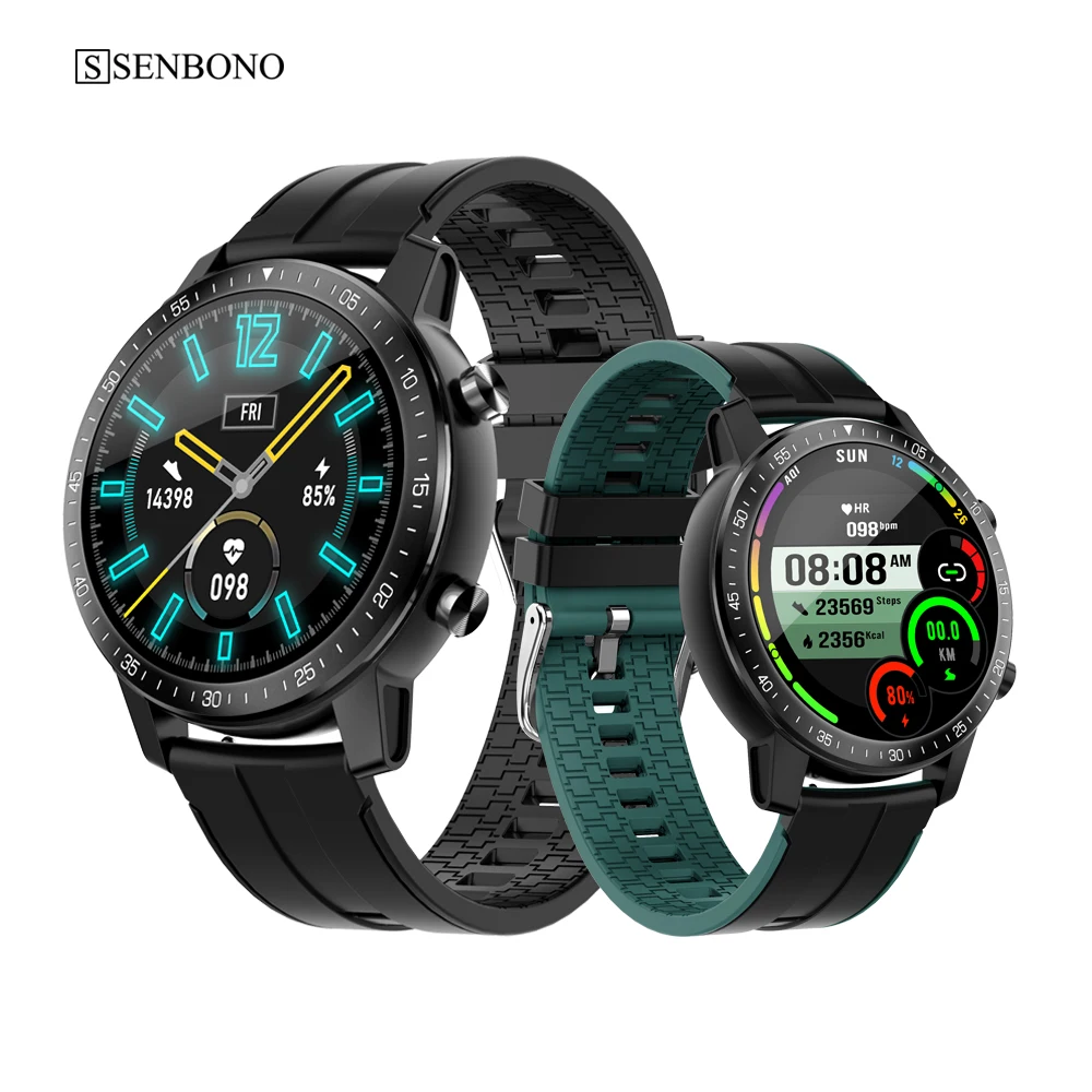 

SENBONO Round Screen Men Women Smart Watch IP68 Waterproof Fitness Tracker Sport Smartwatch Men for Android IOS Xiaomi