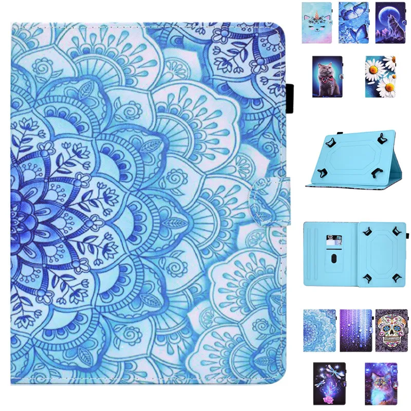 

Stand Cover for Blackview Tab 8 8E/YESTEL T5/Archos T101 4G/Dragon Touch NotePad 102 10.1"Inch Tablet PC Universal Print Case