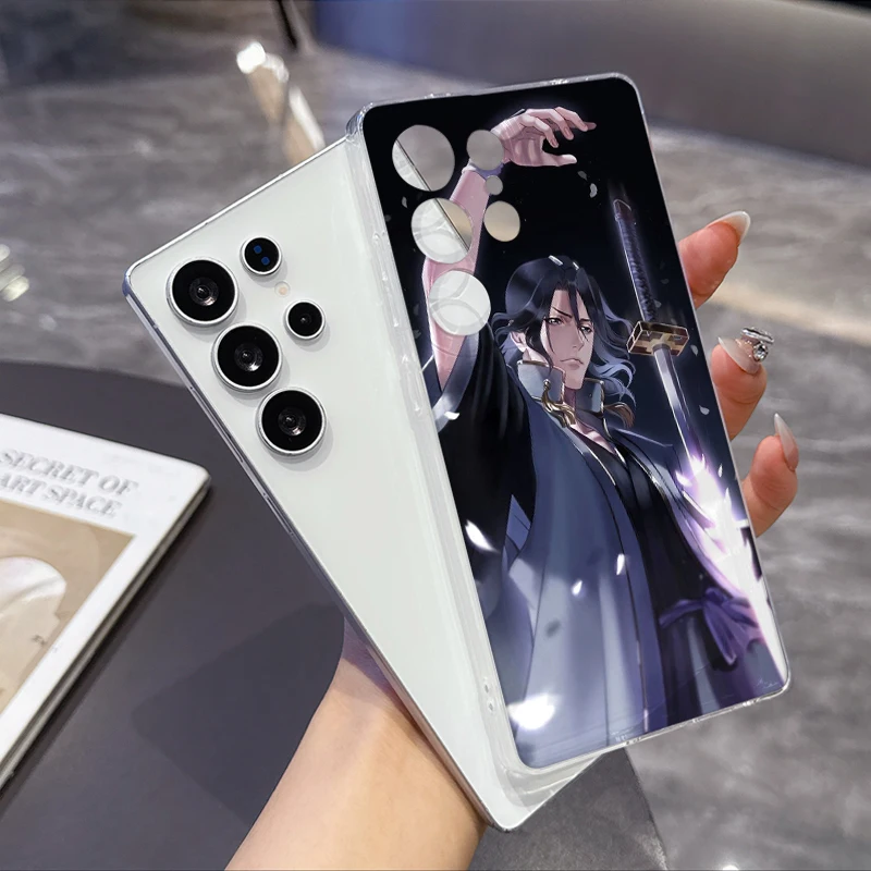 Фото Мягкий чехол для телефона Bleach Kuchiki Byakuya для Samsung Galaxy S26 S25 Edge S24 S23 Ultra S21 S20 FE S22 Plus + задняя крышка с рисунком №5