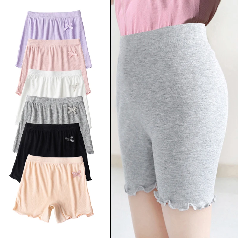 Летние Безопасные Брюки для девочек безопасные брюки из модала нижнее белье
