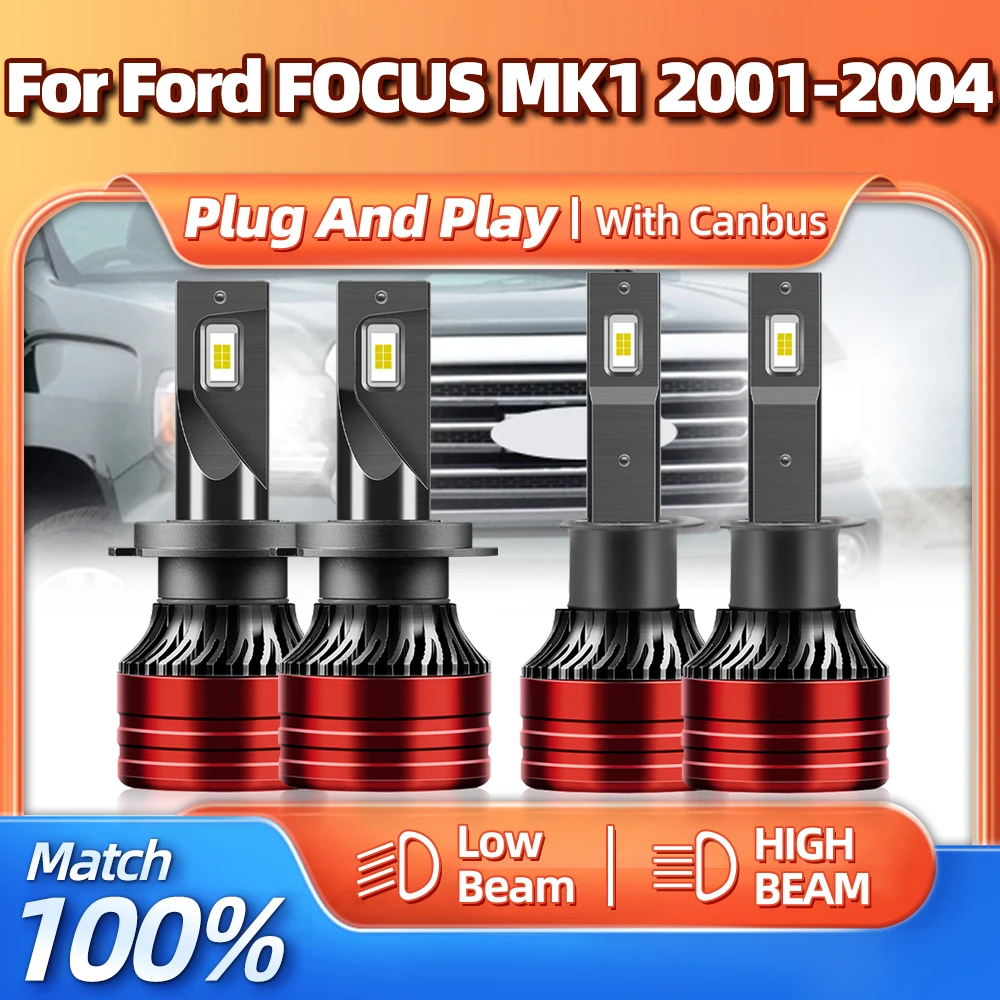 

Canbus Led Headlight 40000LM Car Lights Bulb 240W High Power Super Bright Auto Lamps 12V For Ford FOCUS MK1 2001 2002 2003 2004
