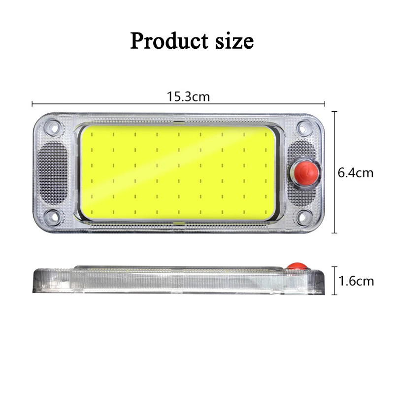 Фонарь для чтения фонаря на крышу кабины 12-24 В с выключателем ВКЛ./ВЫКЛ.