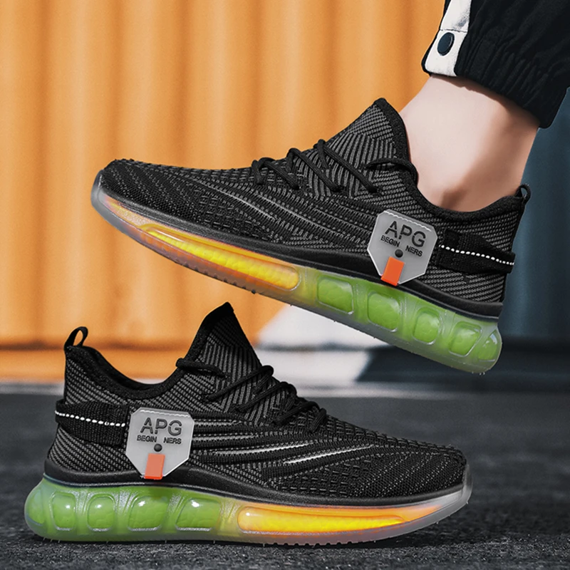 Original Outdoor Sports Shoe For Man Full Palm Air Cushion Walking Running Shoes Lightweight Jogging Sneakers Nice Design Shoe