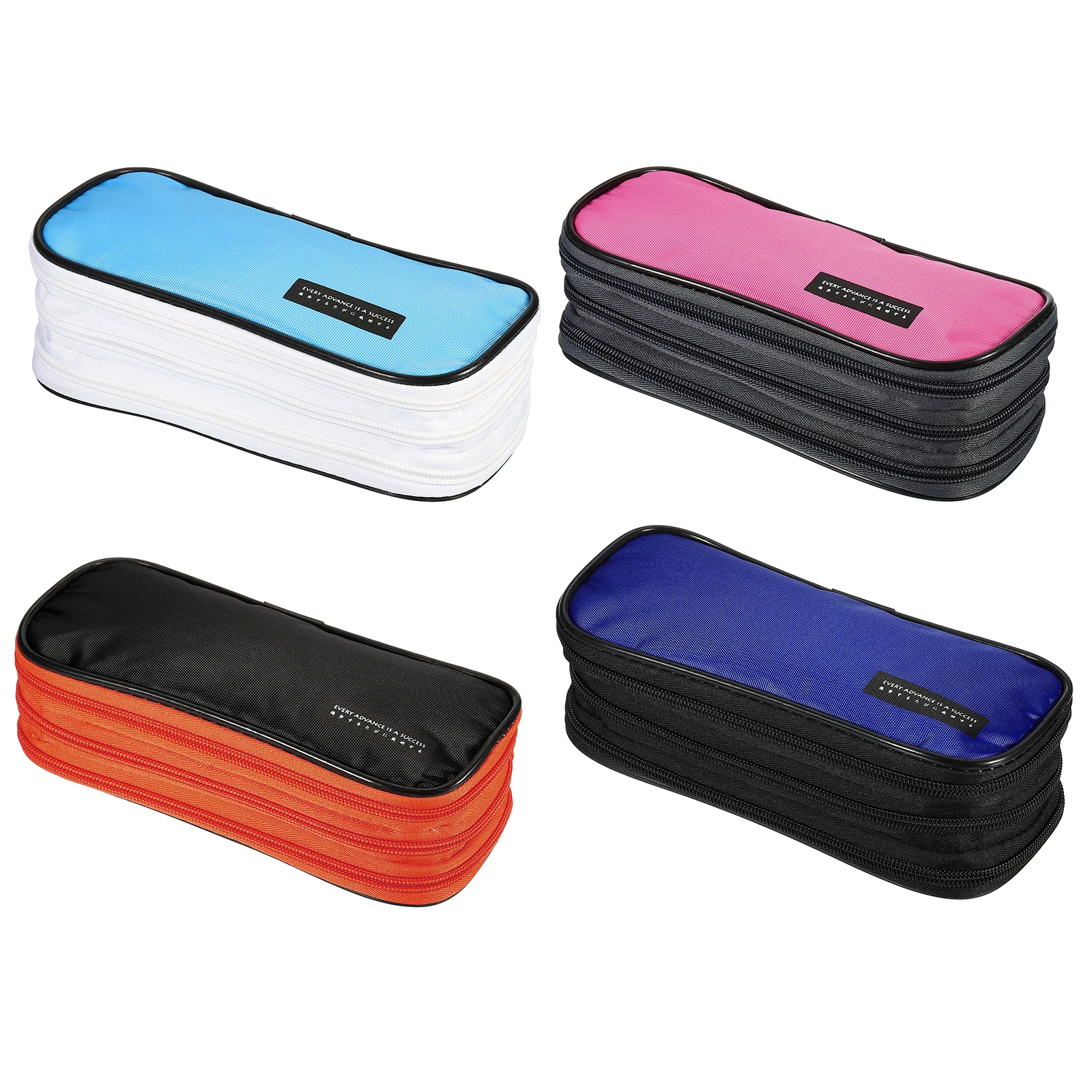 3 Layers Pencil Case Large Capacity Pen Pouch Waterproof Pencil Bag Stationery Storage Bag Organizer for Cosmetic Travel Student