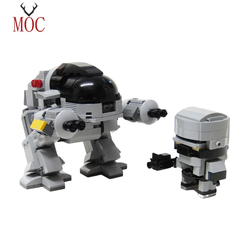 

Механический робот MOC, фигурки из фильма «Роботизированный робот», набор строительных блоков, набор кирпичей из «Mecha Wars», набор кирпичей, мин...