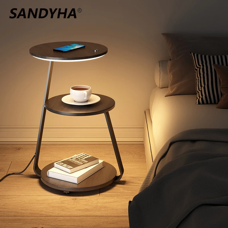

SANDYHA Lampara De Pie Salon Modern Table Light for Bedroom Living Room Simple Sunflower Style Floor Standing Lamp Lampe Chevet