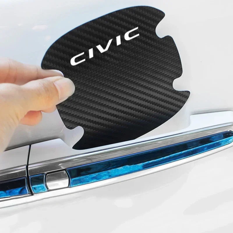 Автомобильная дверная чаша наклейка против царапин для Honda CIVIC защитные наклейки