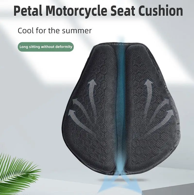 

Motorcycle Seat Cover 3D Comfort Air Seat Cushion Cover Universal Motorbike Air Pad Cover Shock Absorption Decompression Saddles