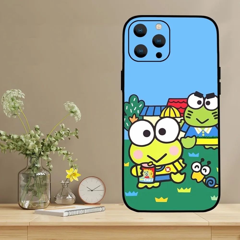 Чехол MINISO Sanrio Kero Keroppi для телефона Samsung Galaxy S24 S23 S22 S21 S20 Ultra Plus S20FE FE