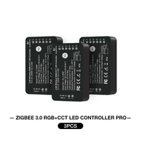 3pcs led controller pro dc12 54v gledopto zigbee 3 0 warm white cold white rgb for indoor lighting kitchen cabinet light ceiling