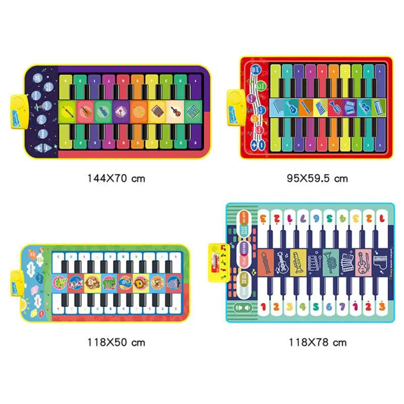 

Leisure Educational Toys Piano Music Blanket Rich And Varied Sound Effects Polyester Fiber Material Piano Pedal Sound Toys