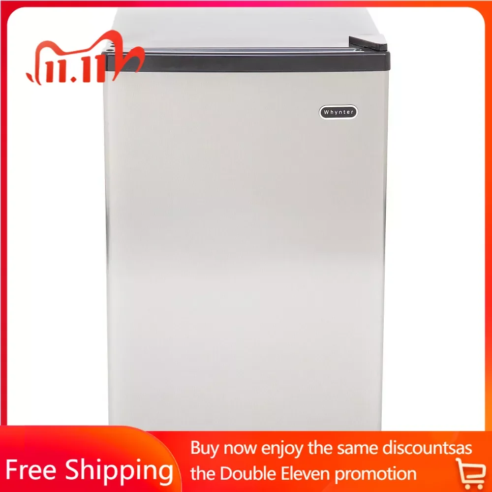 

Cuf-210SS Energy Star Stainless Steel Upright Freezer With Lock 2.1 Cu Ft Deep Freezing Appliances Kitchen Home，free shipping