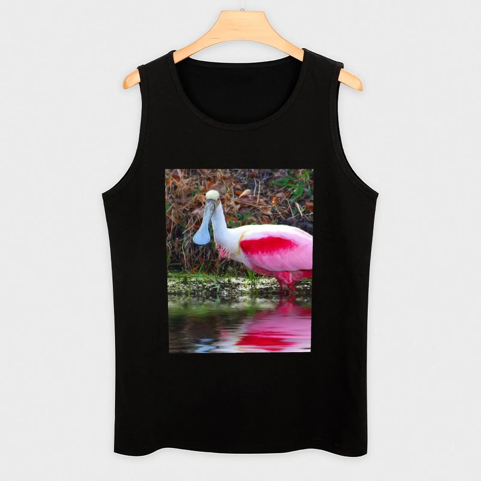 Фото Майка Roseate Spoonbill, аниме, одежда, аксессуары для спортзала, мужские жилеты без рукавов №3