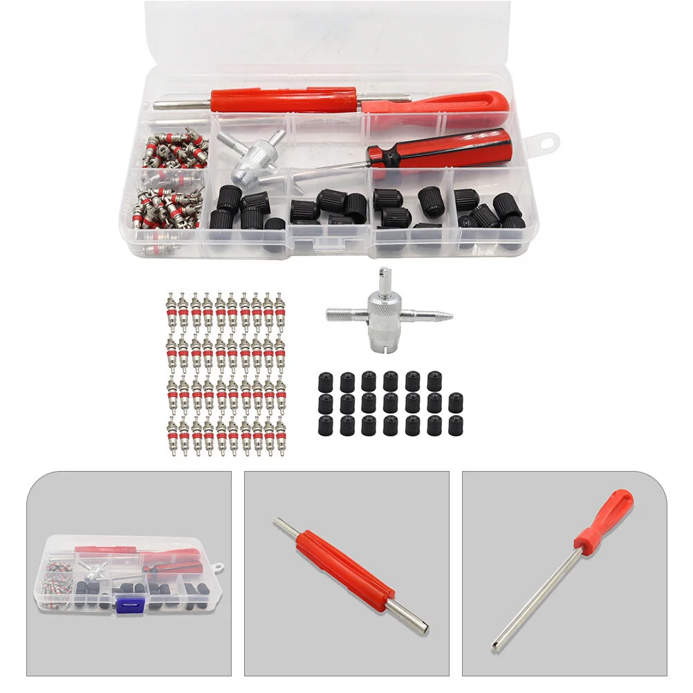 

Tire Valve Core Tool Stem Installation Mounting Tools Suite Puller Abs Caps Nickel Plating Kit