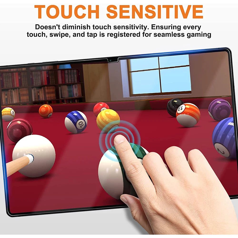 2pcs scratch proof tempered glass screen protector for samsung galaxy tab s8 s8 plus s8 ultra 11 12 4 14 6 inches hd free global shipping