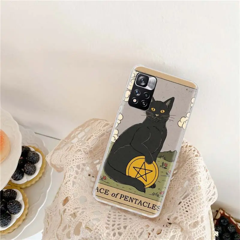 Чехол для телефона Empress Tarot Cat с художественным принтом Xiaomi Redmi Note 13 Pro + 5G 10 10A 10C 12 12C 9