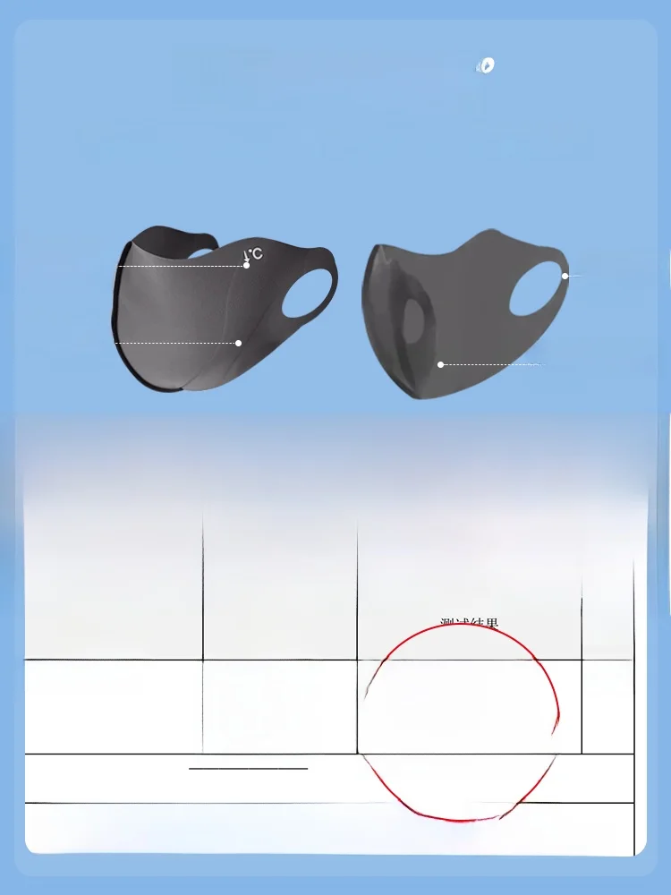 UPF50 + Summer Ice Silk Breathable Hyaluronic Acid Sunscreen Thin Mask Eye Protection Corner UV Good-looking