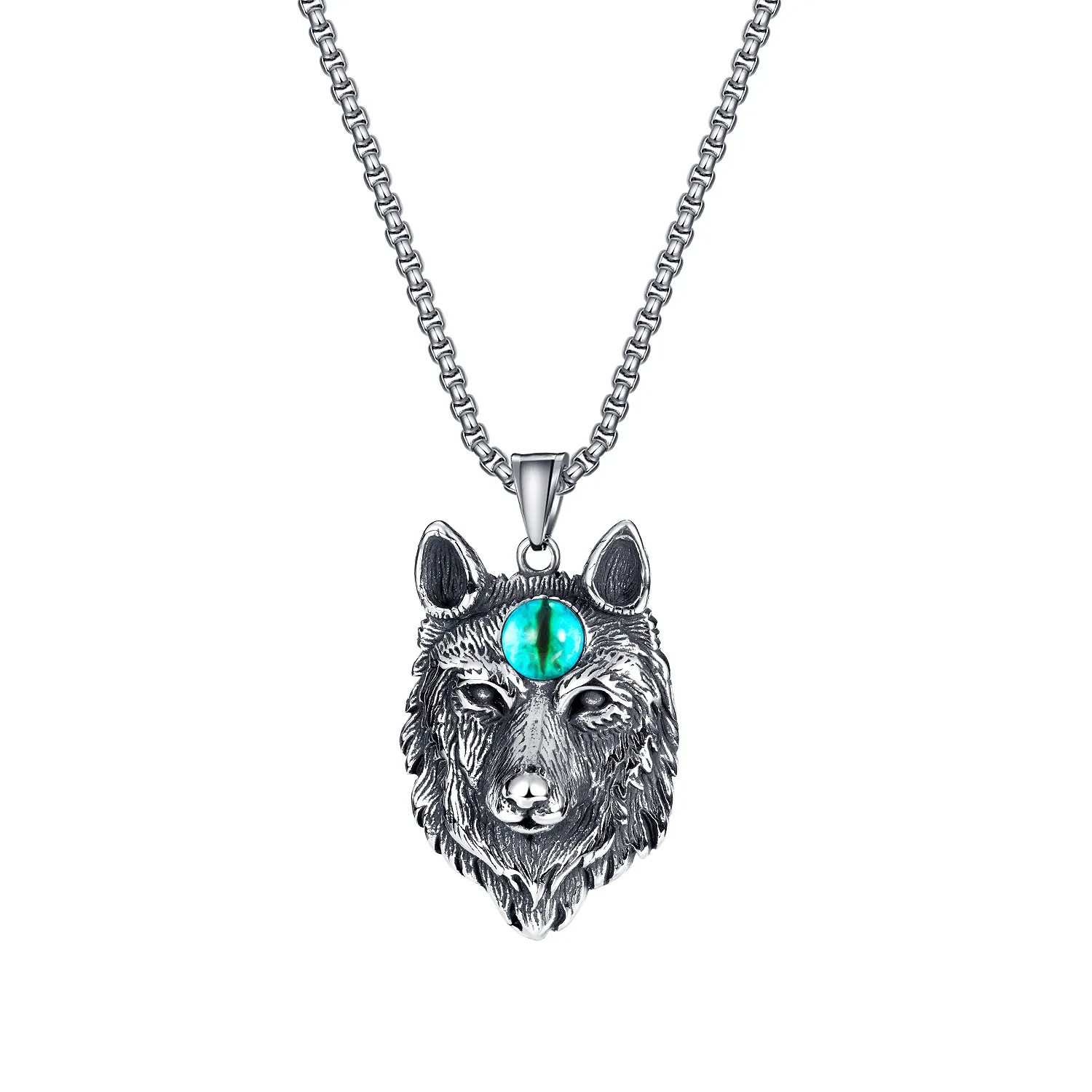

DARHSEN Male Men Wolf Pendants Necklaces Stainless Steel 55/60cm Chain Party Gift Fashion Jewelry New Arrvial 2021