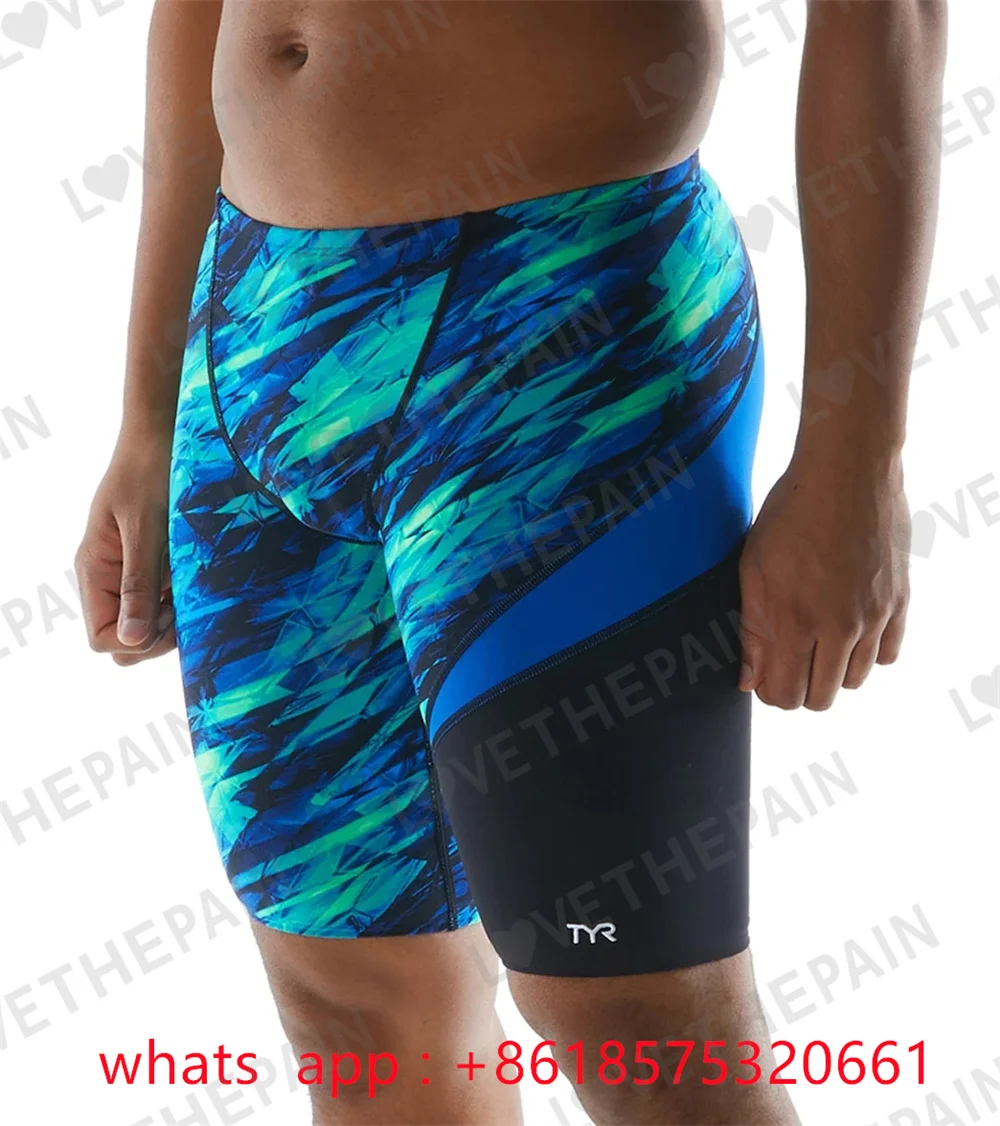 TYR Men's Vitric Jammer Swimsuit Summer Trunks Swim Quick Dry Uv Surf Team Swimming Surf Trunks Beach Shorts Gym Jammer Swimsuit