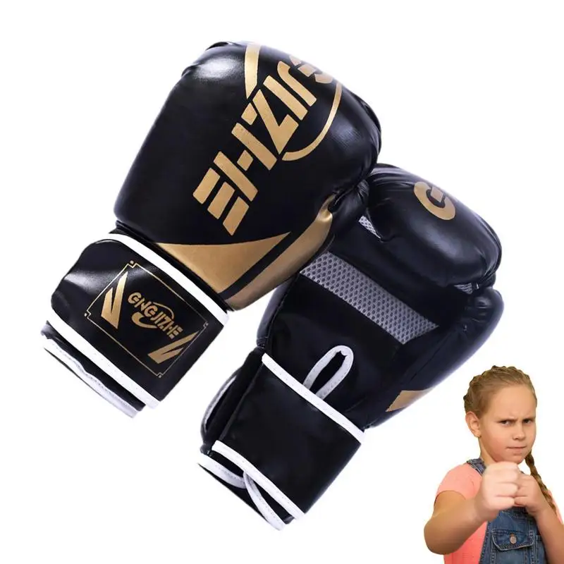 

Kids Boxing Gloves Thick Padding MMA Gloves Lightweight Boxing Training Sparring Gloves For Kids Kickboxing Muay Thai Gym