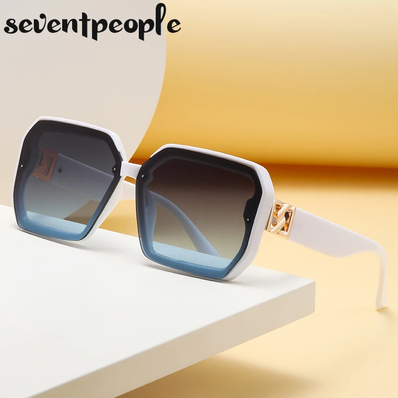 

Square Sunglasses Women 2022 New Fashion Big Frame Sun Glasses for Men Oversized Polygonal Sunglass Ladies Gafas De Sol Mujer