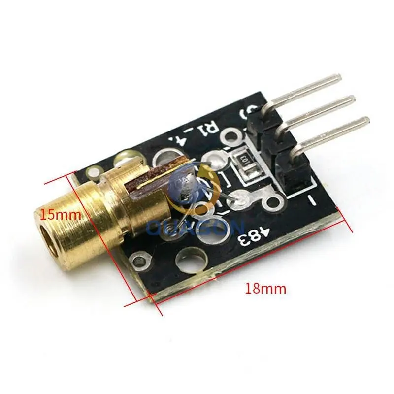 KY-008 650nm Laser sensor Module 6mm 5V 5mW Red Laser Dot Diode Copper Head for Arduino images - 6