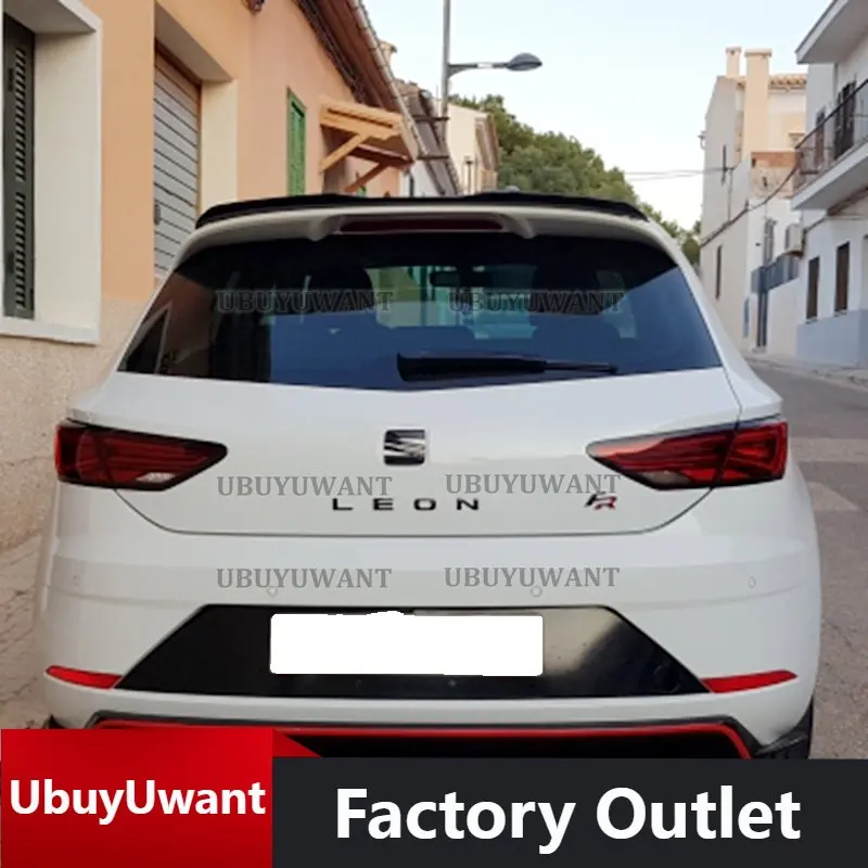 

Universal Rear Roof Spoiler Wing High Quality ABS Plastic Decoration Strips Carbon Fiber Look / Glossy Black Fit Hatchback Car