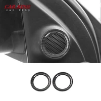 for dodge durango 2017 2018 2019 car before small horn cover trims abs carbon fiber car styling accessories 2pcs