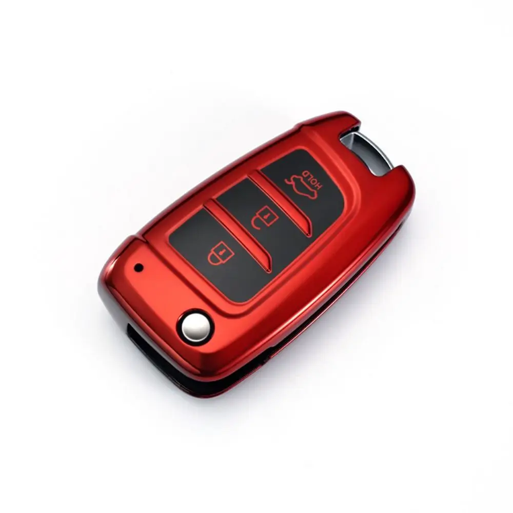 

Мягкий чехол из ТПУ для автомобильных складных ключей, чехол для автомобильных ключей Hyundai/Tucson/Kona/Azera/Solaris 2/Elantra i30 i35 i40