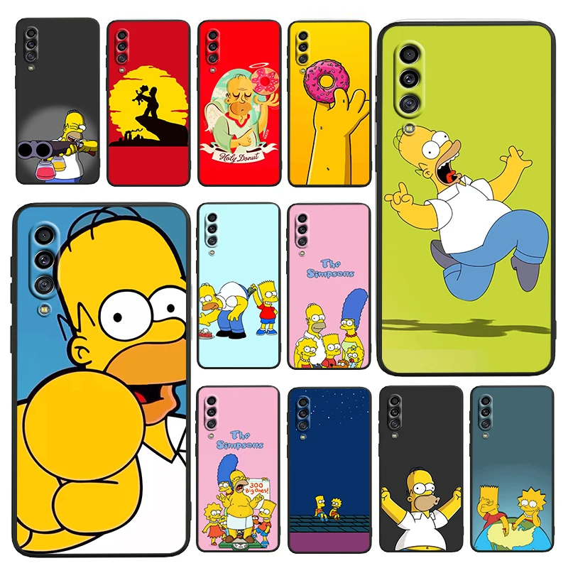 

The Simpsons Phone Case For Samsung A10 A10E A10S A20 A30 A20S A20E A2 Core A40 A50 A30S A50S A60 A70S A70 A80 A90 Black Back