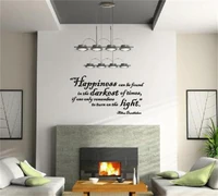 english happy carved wall stickers living room bedroom decorative painting removable self adhesive wall decals