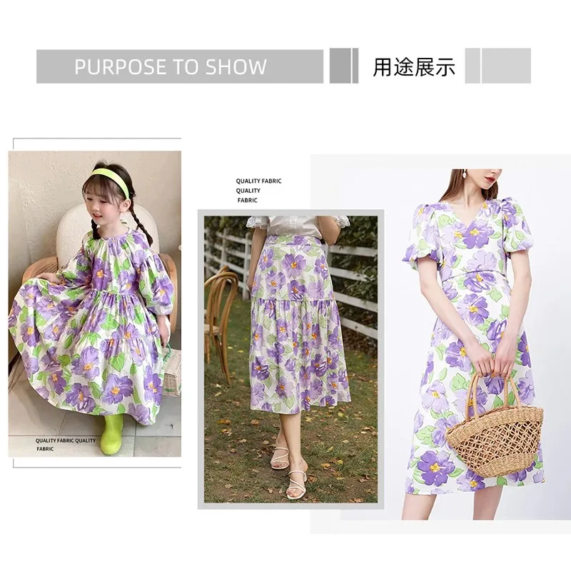 Платье-рубашка из чистого хлопка с цветочным принтом