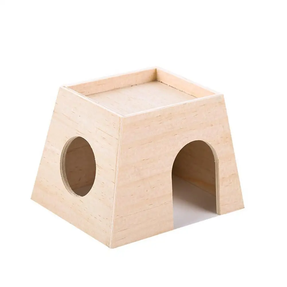 

Pet Wooden House Hideout Multipurpose Shelter Landscaping Supplies For Chicken Hamster Chinchilla Golden Bear Pet Cozy Supplies