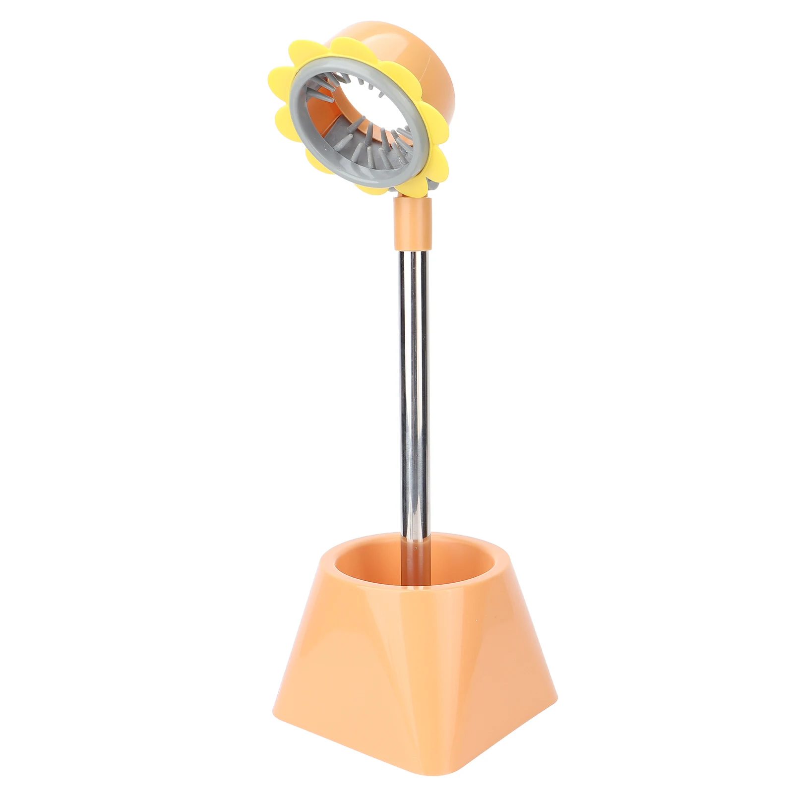 

"Lazy Hair Dryer Holder with 90° Rotation for Salon & Pet Grooming - Yellow with Flower Design"