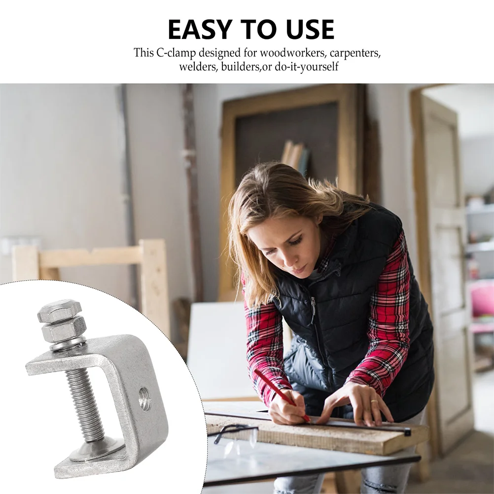 6 шт. C-образный зажим тигровый деревянный стандартный широкоугольный для тяжелых