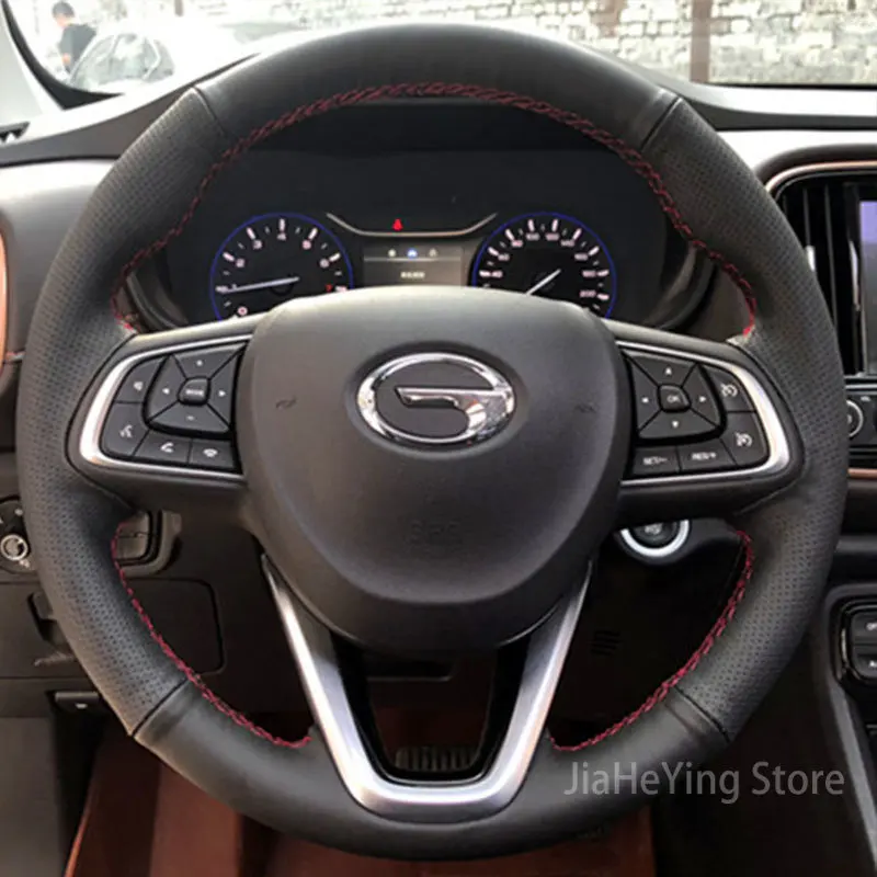 

Hand stitch Anti-Slip Durable Top Leather Car Steering Wheel Cover For Trumpchi GS3 GA4 2020-2022 Interior Accessories