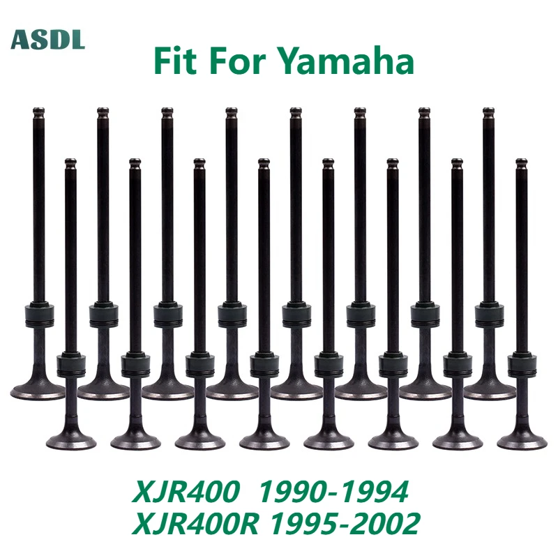 Фото 400cc мотоциклетный впускной и выпускной клапан для YAMAHA XJR400 1990-1994 XJR400R 1995-2002, впускной выпускной клапан, выхлопной шток №1