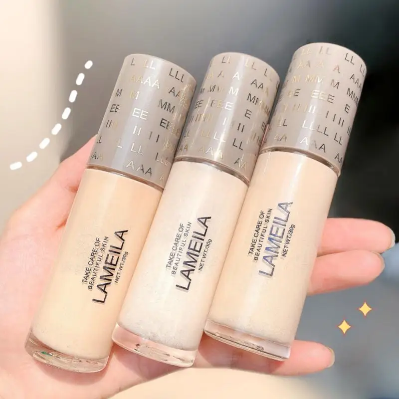 

LAMEILA Makeup Liquid Foundation Matte High Coverage Concealer Cream Base maquiagem Drop Ship Cover Acne Tattoo Concealer TSLM2