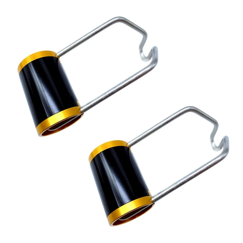 

2X Superlight Front Light Bracket Bike Light Holder For Brompton Folding Bicycle Accessories(Black Gold)