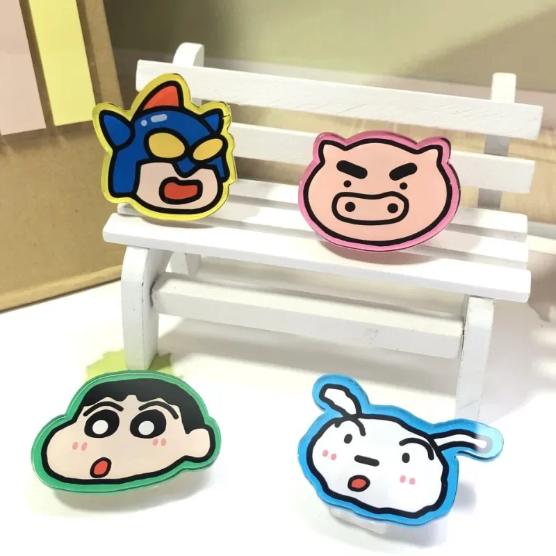 Аниме Crayon Shin Chan Note Holder мультяшный зажим студенческие канцелярские
