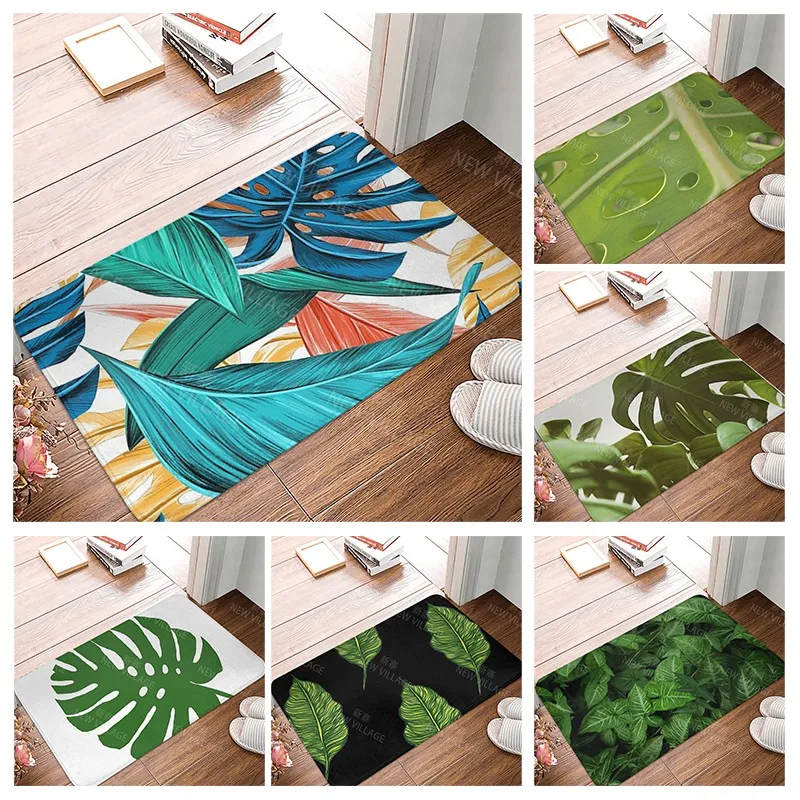

Anti-slip Bath Mat Bathroom Small Rug Shower Mat plant Home Decor Door Mat Kitchen Mat Bedroom Entrance Room Mats Floor Carpet