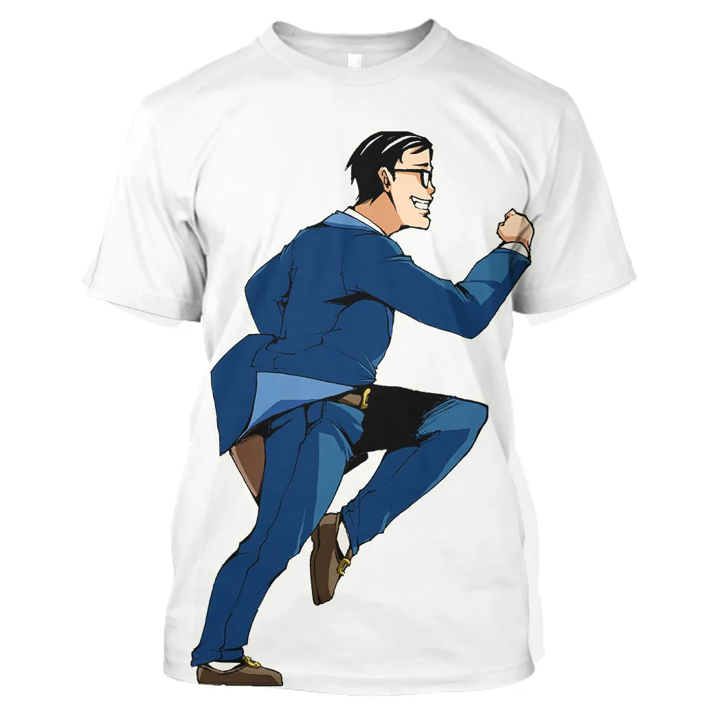 

Jumeast 3D Graphic Tees Oversized Running Printed Men T Shirt Sweats Gym Fitness Sportswear Anime Workout Manga Jogging Tops Boy