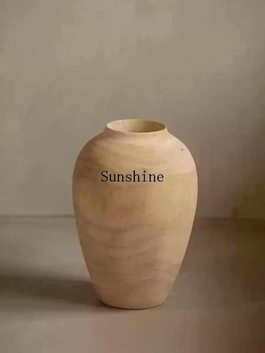 Ваби Sansan Ароматная камфорная посуда для цветов Деревянная банка от пола до Ваза