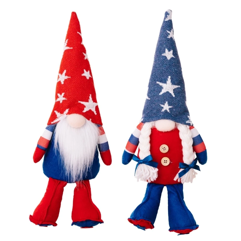 

Independence Day Foot Bottom Star Hat Gnome Party Background Decoration for Birthday New Year Party Background