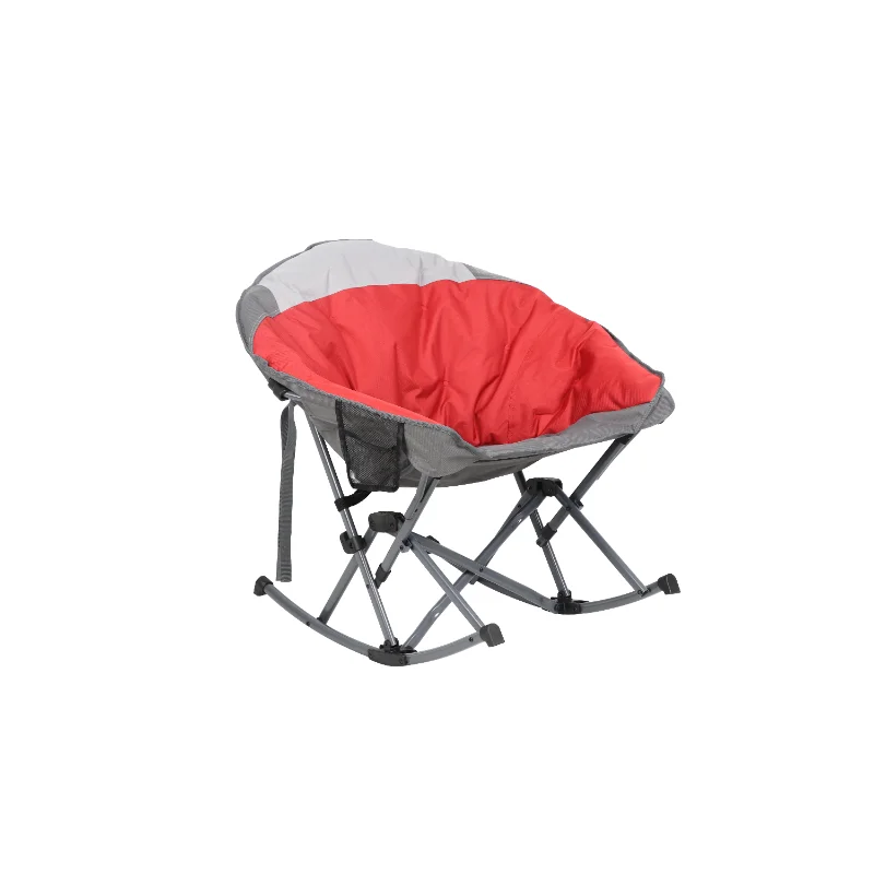 

Rocking Club Camping Chair, Red and Gray, Adult