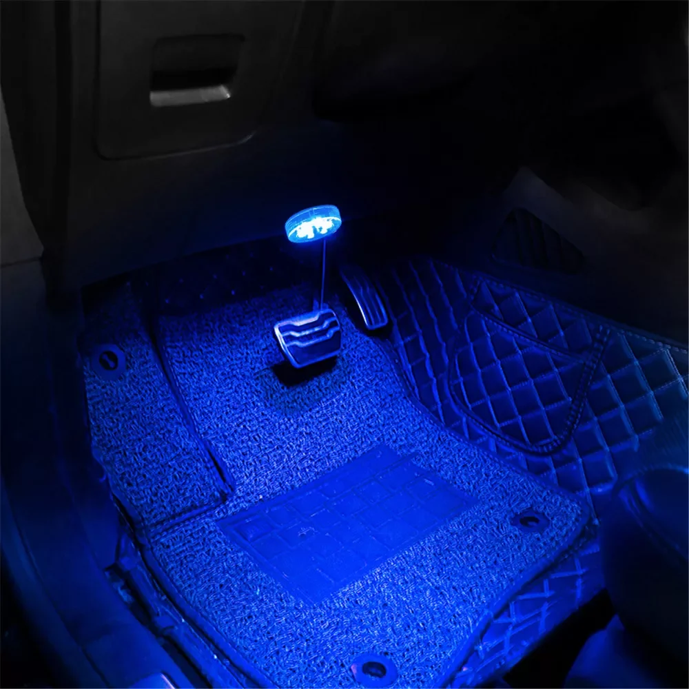 

Car Interior Touch Light 6LED Mini Roof Read Bulb Trunk Armrest Box LED Home Kitchen Closet Cabinet Blinker Without Battery