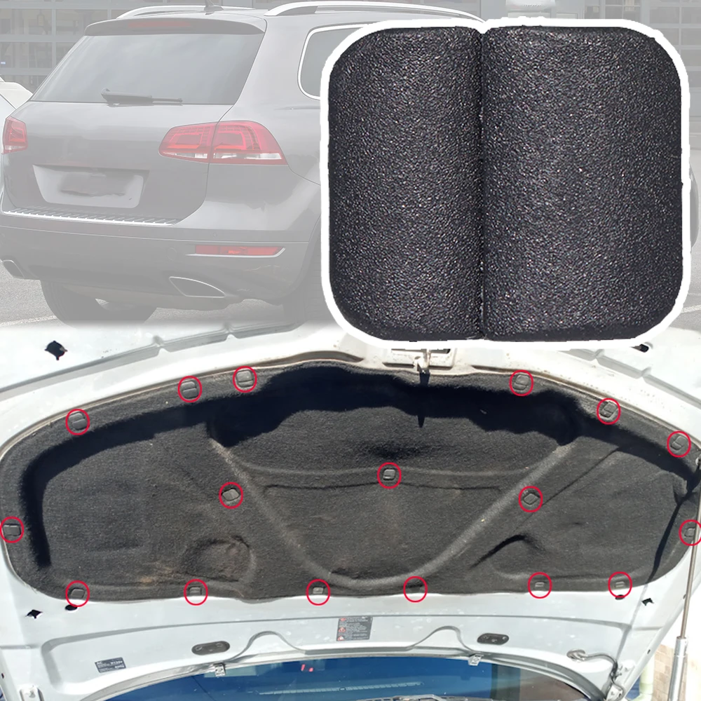 

20 шт. для VW Touareg 7P 2010 2011 2012 2013 2014 2015 2016 2017 2018 капот двигателя капот звукоизоляционные зажимы заклепки