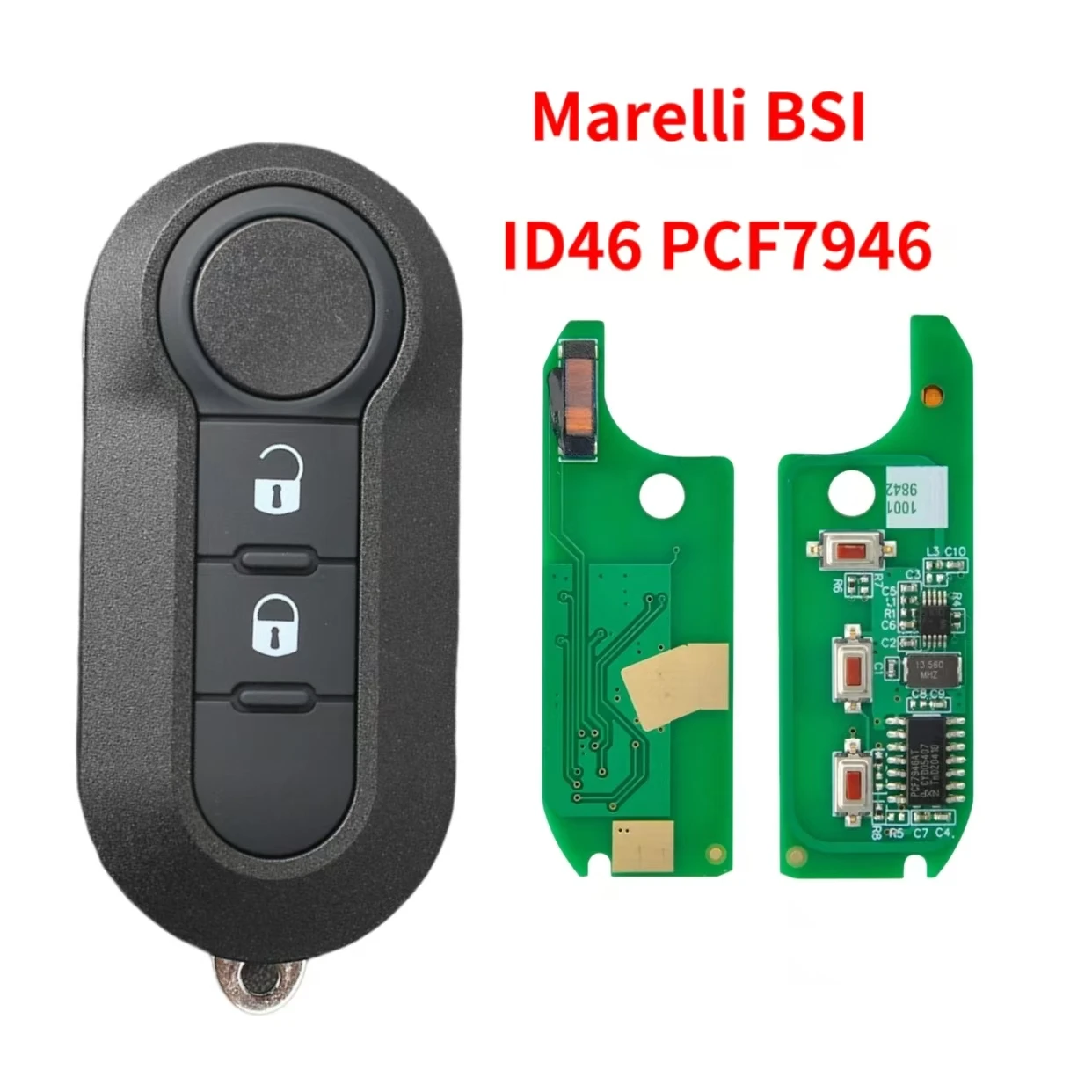 

Автомобильный ключ Sunshine для Fiat 500L Ducato Citroen Jumper Peugeot Boxer Marelli Fiat 500 Doblo Grande Punto Delphi PCF7946 433 МГц