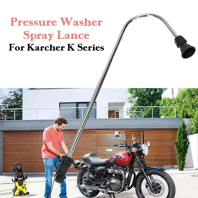 

5000Psi 50cm 120° Spray Jet Lance Underbody Roof Cleaning High Pressure Washer-Gun Extension Wand Clean Rod for K Series